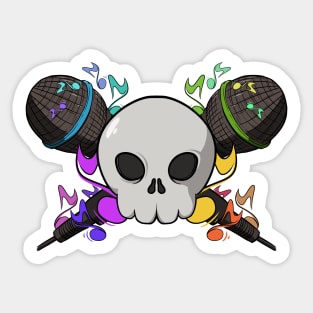 Singers crew Jolly Roger pirate flag (no caption) Sticker